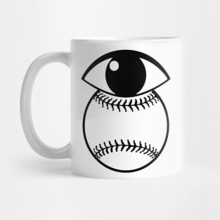 Funny Baseball Keep Your EYE on the BALL Mug